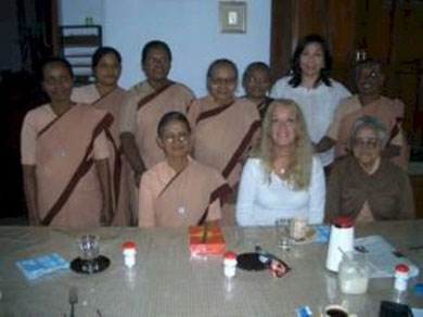 Farewell picture at the convent with the Ursuline Sisters of Ranchi