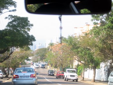 Driving on the way to the Cardinal Napier's residence