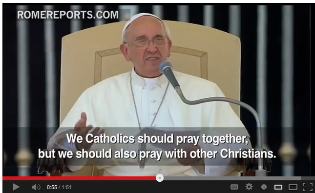 Pope Francis Speaks About Unity