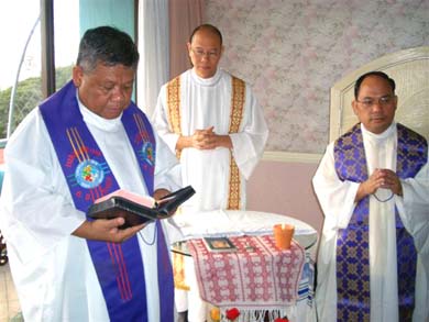 Commemorative Holy Mass for TLIG's birthday concelebrated by TLIG priests: Fr. Resty, Fr. Richie and Fr. Julio