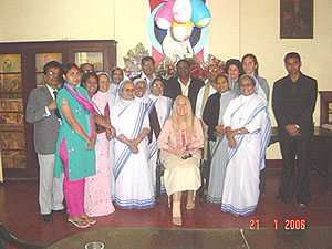 Vassula, the Missionaries of Charity and some TLIG friends