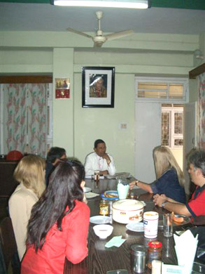 Some golden moments during meals with the Cardinal back in His Eminence's Residence in Ranchi. It was a grace-filled experience for our Greek Orthodox sisters and brother: Catarina,Teresa and Antonis, to share the Cardinal's hospitality