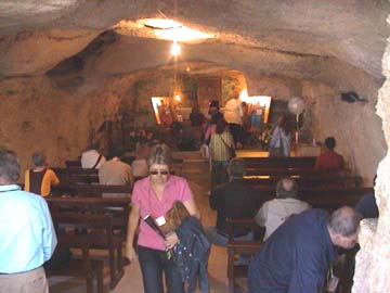 Grotto where Our Lady waited for Jesus