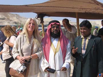 Vassula and the Imam at the Jordan River site