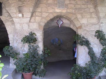 Outside the entrance of shrine