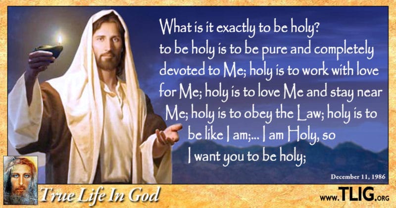 Are You Willing To Be Holy? – True Life in God – Vassula Rydén ...