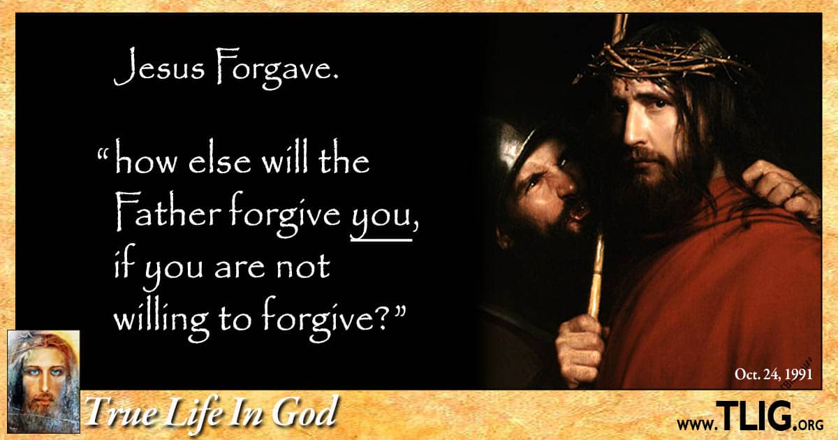Jesus forgave