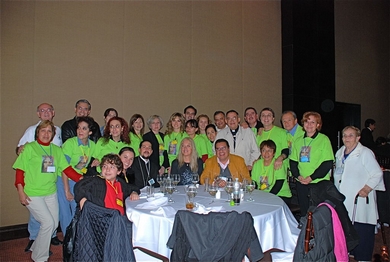 Vassula with the organizers of the Monterrey retreat 