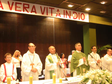 A Holy Mass that took place during the event 