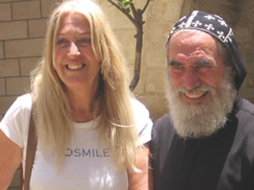 Vassula and Father Shemun Can Syrian Orthodox priest in Jerusalem
